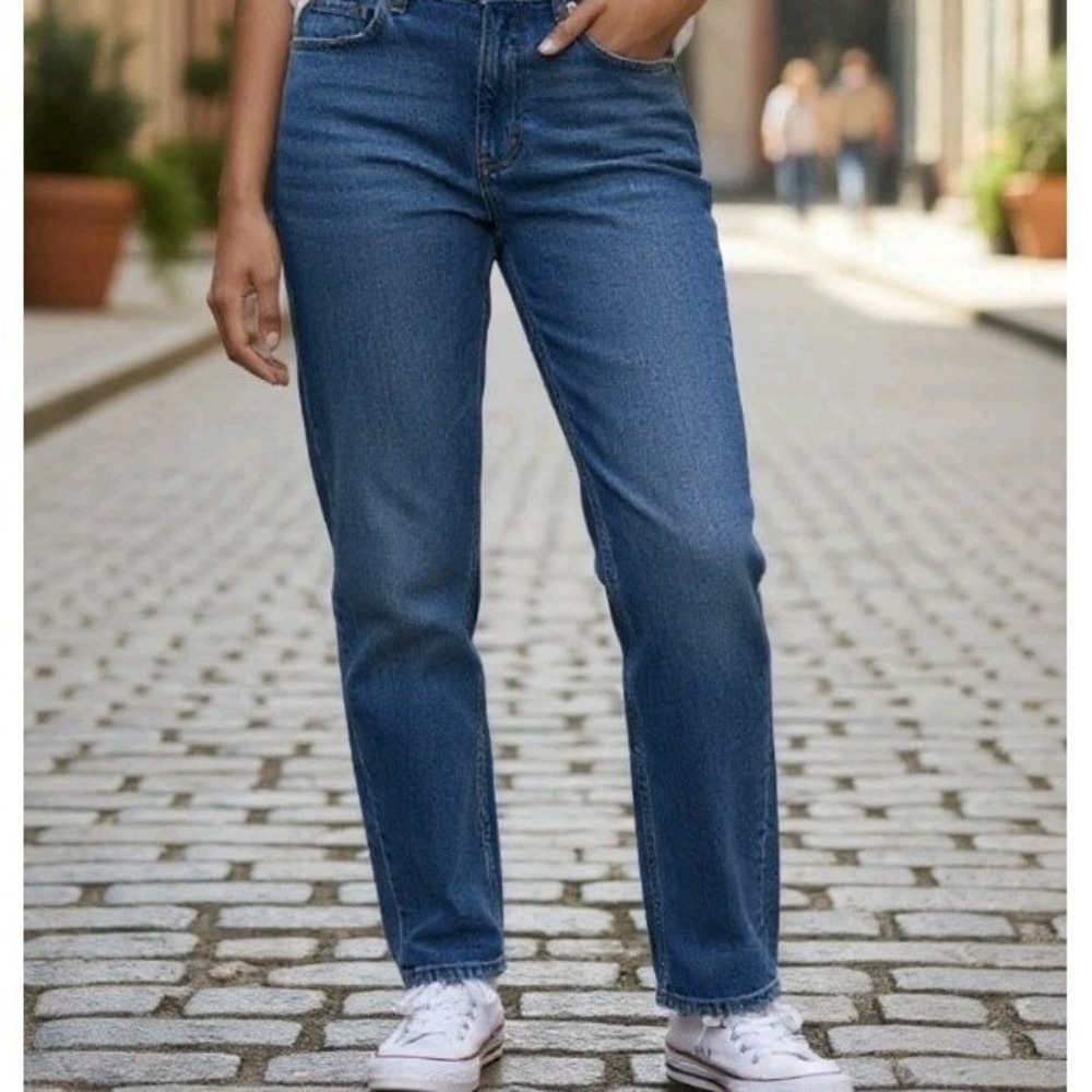 Vintage 80s Bareback Brittania High Waist‎ Denim Mom Jeans size 32x33